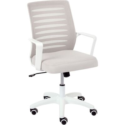 BELIANI Sedia Da Ufficio Con Schienale Reclinabile E Girevole Altezza Regolabile Rivestimento In Rete Grigio Chiaro Radiant BELIANI Sedia Da Ufficio Con Schienale Reclinabile E Girevole Altezza Regolabile Rivestimento In Rete Grigio Chiaro Radiant