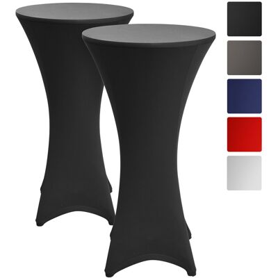 BEAUTISSU 2x Fodera Elastica Per Tavoli Alti Da Bar, Stella Ø 80cm nero BEAUTISSU 2x Fodera Elastica Per Tavoli Alti Da Bar, Stella Ø 80cm nero