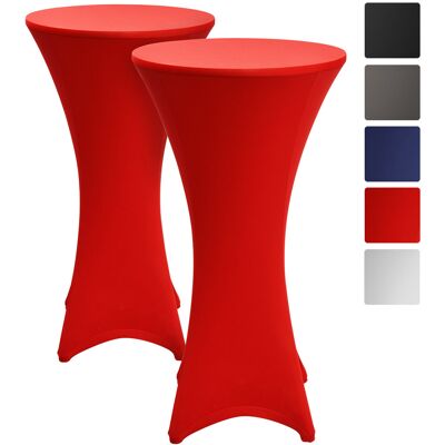BEAUTISSU 2x Fodera Elastica Per Tavoli Alti Da Bar, Stella Ø 80cm rosso BEAUTISSU 2x Fodera Elastica Per Tavoli Alti Da Bar, Stella Ø 80cm rosso