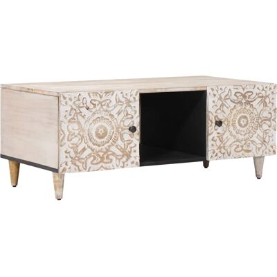 VIDAXL Tavolino Da Salotto Bianco 100 X 54 X 40 Cm VIDAXL Tavolino Da Salotto Bianco 100 X 54 X 40 Cm