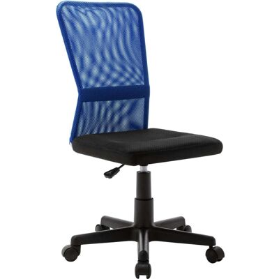 VIDAXL - Sedia Da Ufficio Nero E Blu 44x52x100 Cm In Tessuto A Rete VIDAXL - Sedia Da Ufficio Nero E Blu 44x52x100 Cm In Tessuto A Rete
