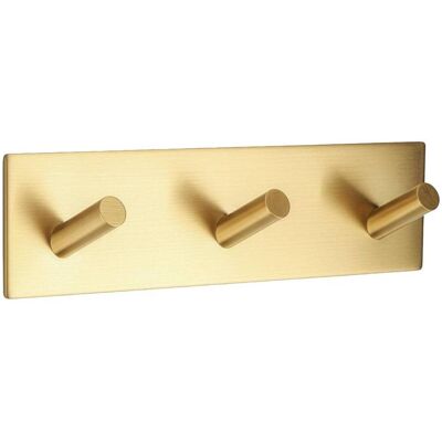 TENDANCE Patere Triplo In Metallo 3m - Dorato - TENDANCE Patere Triplo In Metallo 3m - Dorato -
