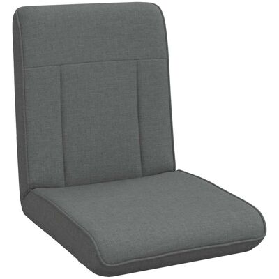 VIDAXL Sedia A Pavimento Regolabile Grigio Scuro Tessuto VIDAXL Sedia A Pavimento Regolabile Grigio Scuro Tessuto