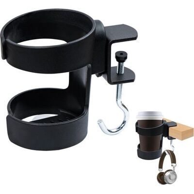 OEM Portabicchieri Da Scrivania, Accessorio Per Ufficio, Portabicchieri Con Ganci Rimovibili, Adatto A Scrivanie E Tavoli Da Gioco, Nero. OEM Portabicchieri Da Scrivania, Accessorio Per Ufficio, Portabicchieri Con Ganci Rimovibili, Adatto A Scrivanie E Tavoli Da Gioco, Nero.