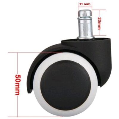 TECHLY Oem Ruote A Clip Sostitutive Per Sedie In Poliuretano Conf. 1 Pz TECHLY Oem Ruote A Clip Sostitutive Per Sedie In Poliuretano Conf. 1 Pz