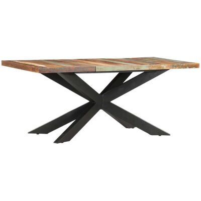 VIDAXL Tavolo Da Pranzo 180x90x76 Cm In Legno Massello Di Recupero VIDAXL Tavolo Da Pranzo 180x90x76 Cm In Legno Massello Di Recupero