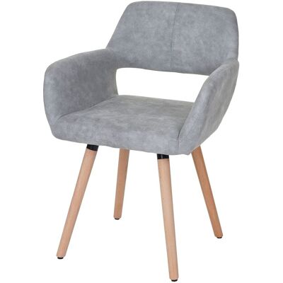 HHG - 428 II - Grigio cemento - Piedi chiari - Dining chair HHG - 428 II - Grigio cemento - Piedi chiari - Dining chair