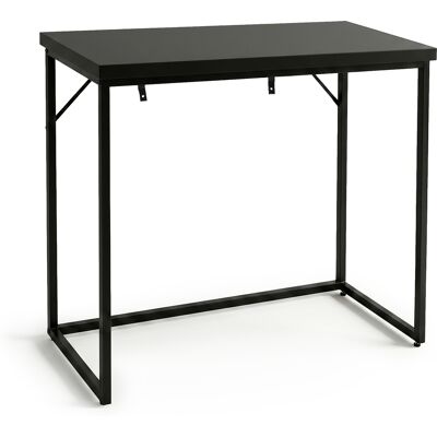 AKORD Tavolo Consolle Stile Loft Origo 90 Cm Nero Gambe Nere AKORD Tavolo Consolle Stile Loft Origo 90 Cm Nero Gambe Nere