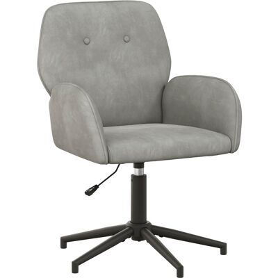 VIDAXL Sedia Da Scrivania Girevole 54 X 55 X 90 Cm Grigio Chiaro VIDAXL Sedia Da Scrivania Girevole 54 X 55 X 90 Cm Grigio Chiaro