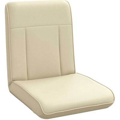 VIDAXL Sedia A Pavimento Regolabile Crema Similpelle VIDAXL Sedia A Pavimento Regolabile Crema Similpelle