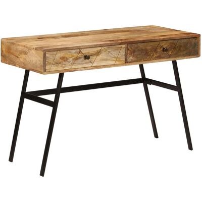 HELLOSHOP26 - Scrivania Tavolo Computer Postazione Di Lavoro Con Cassetti In Legno Massello Di Mango 110 Cm 0502134 HELLOSHOP26 - Scrivania Tavolo Computer Postazione Di Lavoro Con Cassetti In Legno Massello Di Mango 110 Cm 0502134