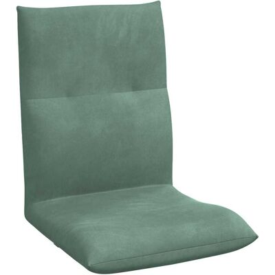 VIDAXL Sedia A Pavimento Regolabile Verde Mare Velluto VIDAXL Sedia A Pavimento Regolabile Verde Mare Velluto