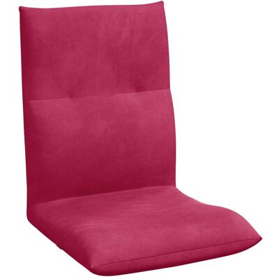 VIDAXL Sedia A Pavimento Regolabile Rosso Vino Velluto VIDAXL Sedia A Pavimento Regolabile Rosso Vino Velluto