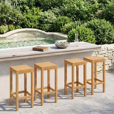 VIDAXL Sgabello Da Bar 4 Pcs Naturale 35 X 35 X 75 Cm VIDAXL Sgabello Da Bar 4 Pcs Naturale 35 X 35 X 75 Cm