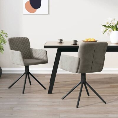 Sedie da pranzo grigio chiaro vidaXL - Sedie da pranzo Sedie da pranzo grigio chiaro vidaXL - Sedie da pranzo