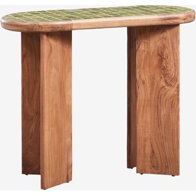 SKLUM Consolle Ingresso 100x40 Cm In Legno Di Acacia E Piastrelle Aitana SKLUM Consolle Ingresso 100x40 Cm In Legno Di Acacia E Piastrelle Aitana