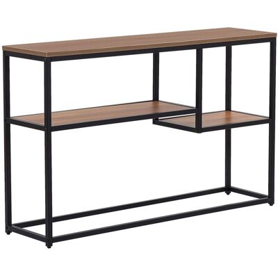 BELIANI Tavolo Consolle Color Legno Scuro/nero 30x120 Cm Belmont BELIANI Tavolo Consolle Color Legno Scuro/nero 30x120 Cm Belmont