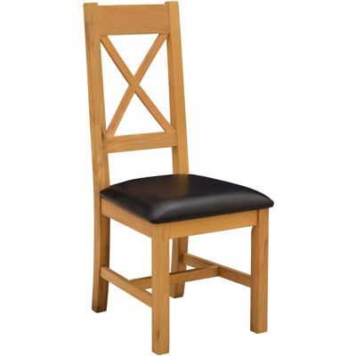 VIDAXL Sedia Da Pranzo 2 Pz Legno Di Quercia Massello Nero VIDAXL Sedia Da Pranzo 2 Pz Legno Di Quercia Massello Nero
