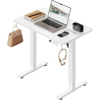 WOLTU Scrivania Elettrica Regolabile Altezza 80x48x72-118 Cm Bianco Con 3 Memorie E 2 Ganci WOLTU Scrivania Elettrica Regolabile Altezza 80x48x72-118 Cm Bianco Con 3 Memorie E 2 Ganci