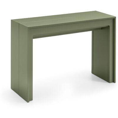 STONES Consolle Allungabile Segmenta In Mdf Laccato Verde Opaco, Tavolo Estensibile Antigraffio Di Design Fino A 297,5 Cm - Segmenta STONES Consolle Allungabile Segmenta In Mdf Laccato Verde Opaco, Tavolo Estensibile Antigraffio Di Design Fino A 297,5 Cm - Segmenta