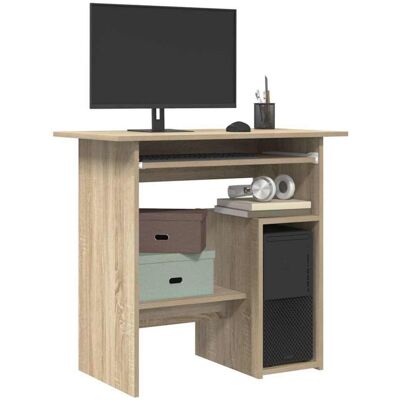 VIDAXL Scrivania Rovere Sonoma 80x45x74 Cm In Legno Multistrato - VIDAXL Scrivania Rovere Sonoma 80x45x74 Cm In Legno Multistrato -