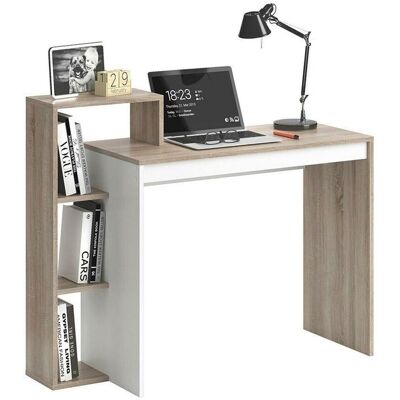 BAKAJI - Scrivania Con Libreria 4 Ripiani Tavolo Porta Pc Computer In Legno Casa Ufficio BAKAJI - Scrivania Con Libreria 4 Ripiani Tavolo Porta Pc Computer In Legno Casa Ufficio
