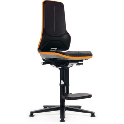 BIMOS - Sedia Da Lavoro Girevole Scivoli Neon + Ausilio Per Arrampicarsi O Elemento Di Rivestimento Grigio 590-870 Mm P BIMOS - Sedia Da Lavoro Girevole Scivoli Neon + Ausilio Per Arrampicarsi O Elemento Di Rivestimento Grigio 590-870 Mm P