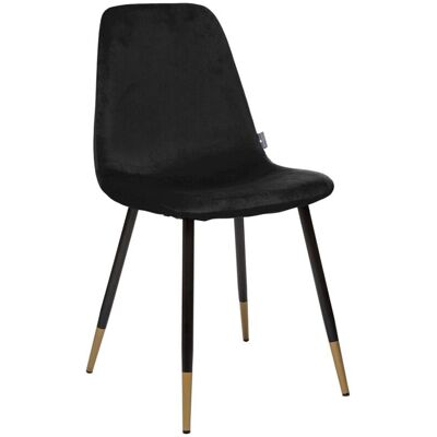 ATMOSPHERA Sedia Tyka In Velluto Nero - Créateur D'Intérieur ATMOSPHERA Sedia Tyka In Velluto Nero - Créateur D'Intérieur