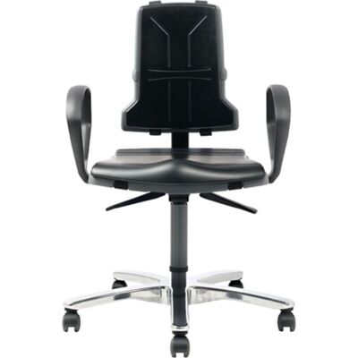 BIMOS Sedia Girevole Da Lavoro Sintec 160 Glider + Rl.integral Schiuma Nero 450-600 / 490-640mm BIMOS Sedia Girevole Da Lavoro Sintec 160 Glider + Rl.integral Schiuma Nero 450-600 / 490-640mm