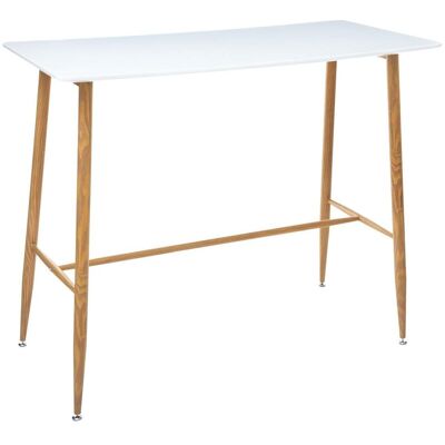 ATMOSPHERA Tavolo Da Pranzo Bar Roka Bianco L120cm - Créateur D'Intérieur ATMOSPHERA Tavolo Da Pranzo Bar Roka Bianco L120cm - Créateur D'Intérieur
