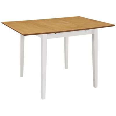 vidaXL Tavolo da pranzo estensibile bianco 80-120cm MDF vidaXL Tavolo da pranzo estensibile bianco 80-120cm MDF
