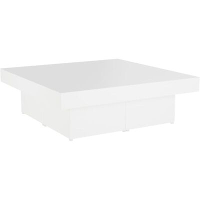 VIDAXL Tavolino Da Salotto Bianco 90x90x28 Cm In Legno Multistrato - VIDAXL Tavolino Da Salotto Bianco 90x90x28 Cm In Legno Multistrato -