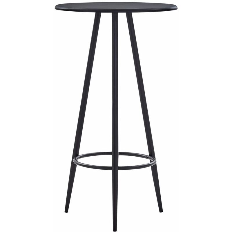 VIDAXL - Bar top table with mdf top and metal legs 60x107.5 cm various colors colore : nero