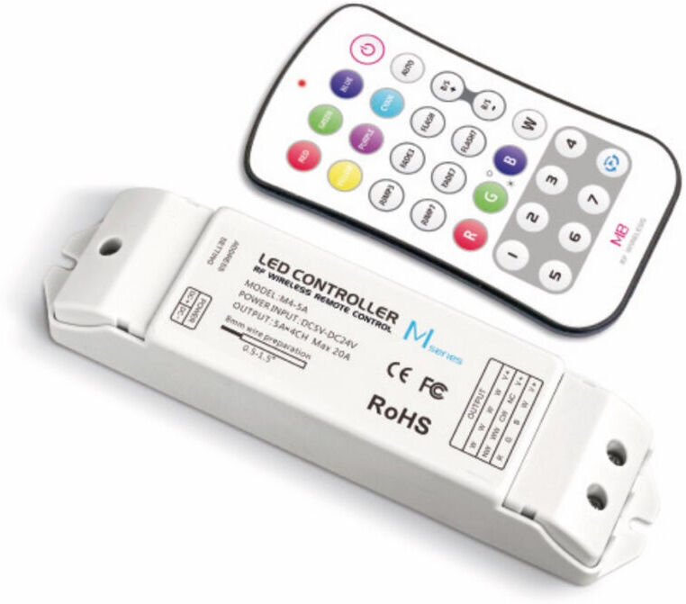 LEDCO Centralina  e telecomando rf rgb.w White per led max480W CT500