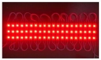 TRADE SHOP TRAESIO - Trade Shop - Modulo Led 12v 2835 20 Strisce 3 Led Insegne Tabelle Vari Colori Luce 2835-12v-3 -rosso - - Rosso