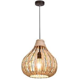 RABALUX Zahara, Pendant Lamp, Rattan Material In Nature Color, E27 1 RABALUX Zahara, Pendant Lamp, Rattan Material In Nature Color, E27 1