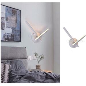 UNIVERSO Applique Da Parete Luce Led 6w Incrociato Bianco Lampada Design Moderno Decorativo 2 Bracci Lineare Per Camera Bagno Soggiorno Calda 3000k UNIVERSO Applique Da Parete Luce Led 6w Incrociato Bianco Lampada Design Moderno Decorativo 2 Bracci Lineare Per Camera Bagno Soggiorno Calda 3000k
