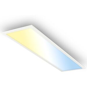 B.K.LICHT - Briloner piatto Pannello led, dimmerabile, telecomando, cct, protezione dagli spruzzi d'acqua IP44, bianco, 100 x 25 x 6 cm B.K.LICHT - Briloner piatto Pannello led, dimmerabile, telecomando, cct, protezione dagli spruzzi d'acqua IP44, bianco, 100 x 25 x 6 cm