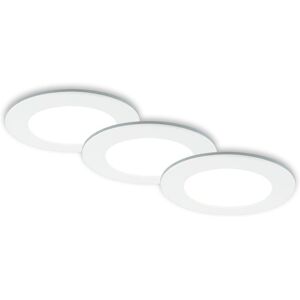 Briloner Fungo Set 3 Incasso 9,2cm Cct 4,8w 3000-6500k Bianco Briloner Fungo Set 3 Incasso 9,2cm Cct 4,8w 3000-6500k Bianco