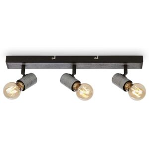 Briloner Spot Da Soffitto, Lampada Da Soffitto Orientabile, Plafoniera, 3x Attacco E27, Silver-crafted, 480x50x110 Mm - Briloner Spot Da Soffitto, Lampada Da Soffitto Orientabile, Plafoniera, 3x Attacco E27, Silver-crafted, 480x50x110 Mm -