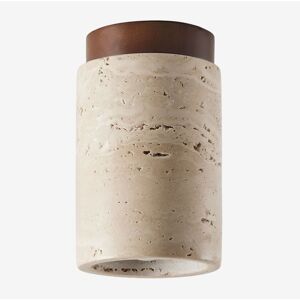 SKLUM Davise Applique Da Soffitto In Travertino E Legno SKLUM Davise Applique Da Soffitto In Travertino E Legno