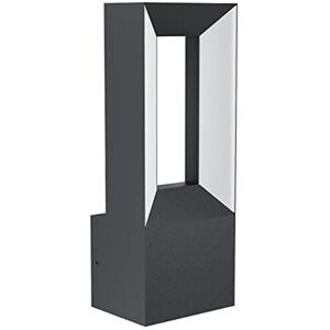 EGLO Applique Esterno Moderna Riforano Alluminio Nero Policarbonato Bianco Led EGLO Applique Esterno Moderna Riforano Alluminio Nero Policarbonato Bianco Led