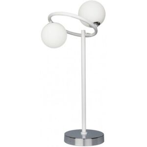 Lampada da Tavolo Havana - G9 Bianco/Cromo - 50cm Lampada da Tavolo Havana - G9 Bianco/Cromo - 50cm
