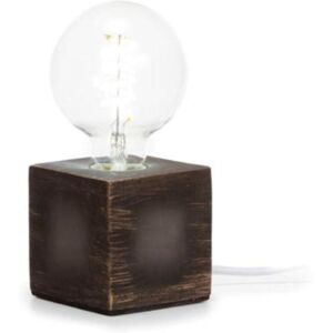 Base lampada in cemento a forma di cubo - Uso interno Base lampada in cemento a forma di cubo - Uso interno