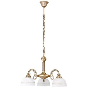 RABALUX Lampada A Sospensione Bronzo Vetro Metallo Flossi Ø54cm H: 40cm RABALUX Lampada A Sospensione Bronzo Vetro Metallo Flossi Ø54cm H: 40cm