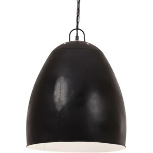 Lampada a sospensione industriale 25W Nera Rotonda 42cm E27 vidaXL378752 Lampada a sospensione industriale 25W Nera Rotonda 42cm E27 vidaXL378752