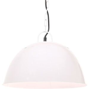 vidaXL Lampada sospesa stile industriale vintage 25W bianca rotonda 41 cm E27 - Lampada sospesa vidaXL Lampada sospesa stile industriale vintage 25W bianca rotonda 41 cm E27 - Lampada sospesa