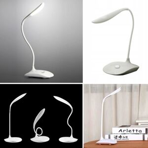 TRADE SHOP TRAESIO - Lampada Da Scrivania A 20 Led Bianco Luce Regolabile Collo Ergonomico Flessibile - TRADE SHOP TRAESIO - Lampada Da Scrivania A 20 Led Bianco Luce Regolabile Collo Ergonomico Flessibile -