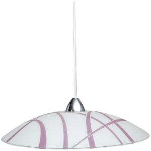 Lampada Sospensione E-ENERGY Vetro Bianco Viola - Lampada Sospensione Lampada Sospensione E-ENERGY Vetro Bianco Viola - Lampada Sospensione