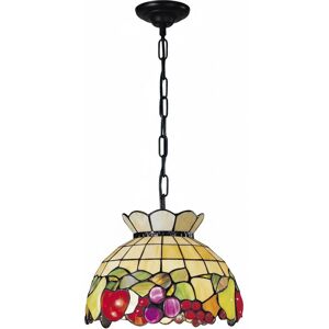 PERENZ Fruit Sospensione Tiffany Con Catena 1 Luce Attacco E27 D.30cm Disegno Frutta PERENZ Fruit Sospensione Tiffany Con Catena 1 Luce Attacco E27 D.30cm Disegno Frutta